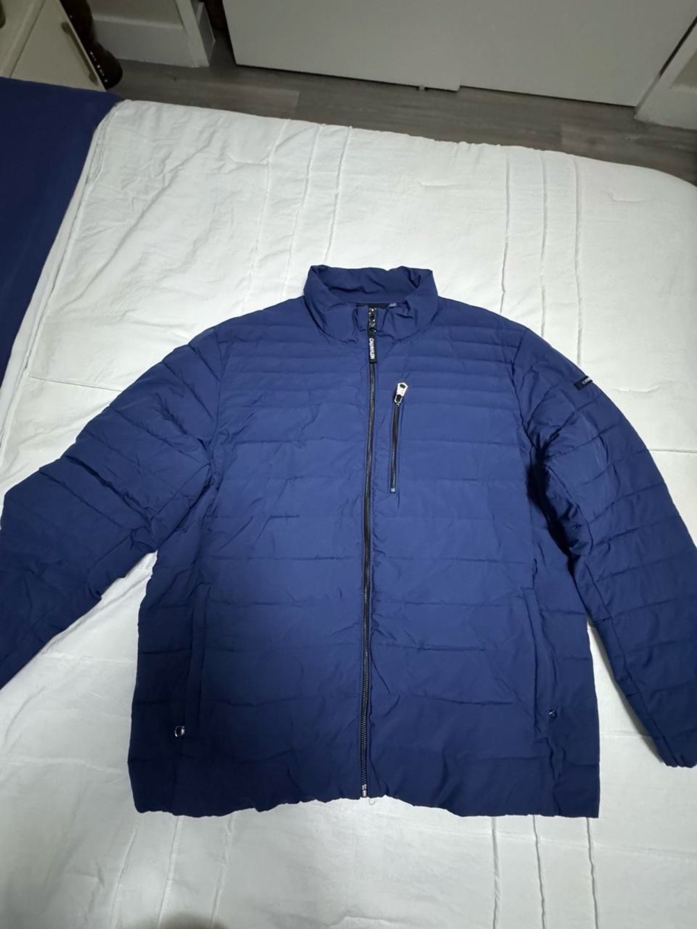 Calvin Klein Men's Navy Quilted Puffer Jacket
